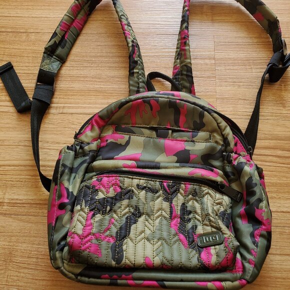 Lug Handbags - Lug Orbit mini backpack - camo orchid
